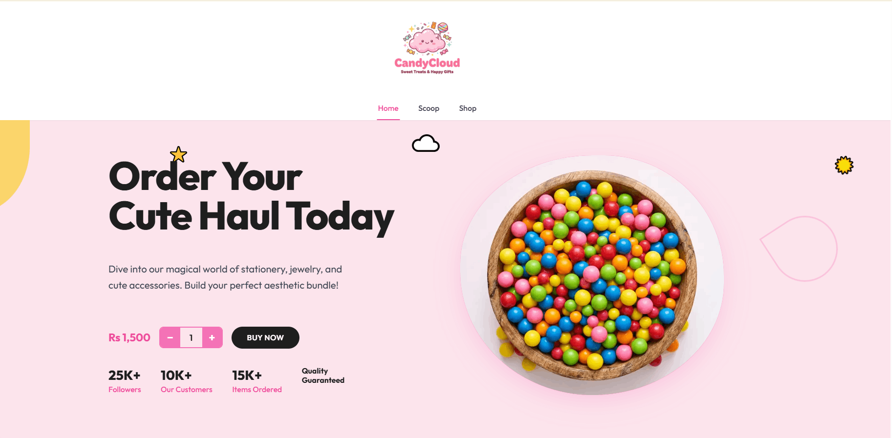 Candy Cloud Website